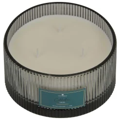 Vela perfumada con portavelas de vidrio ALBIE