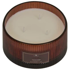 Vela perfumada con portavelas de vidrio ALBIE