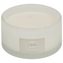 Vela perfumada con portavelas de vidrio ALBIE