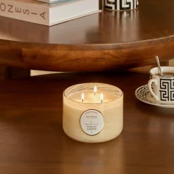 Vela perfumada en tarro de vidrio