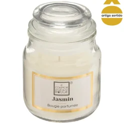 Vela perfumada en vaso de vidrio