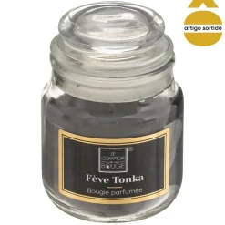 Vela perfumada en vaso de vidrio