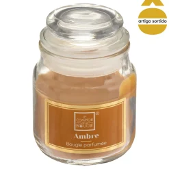 Vela perfumada en vaso de vidrio