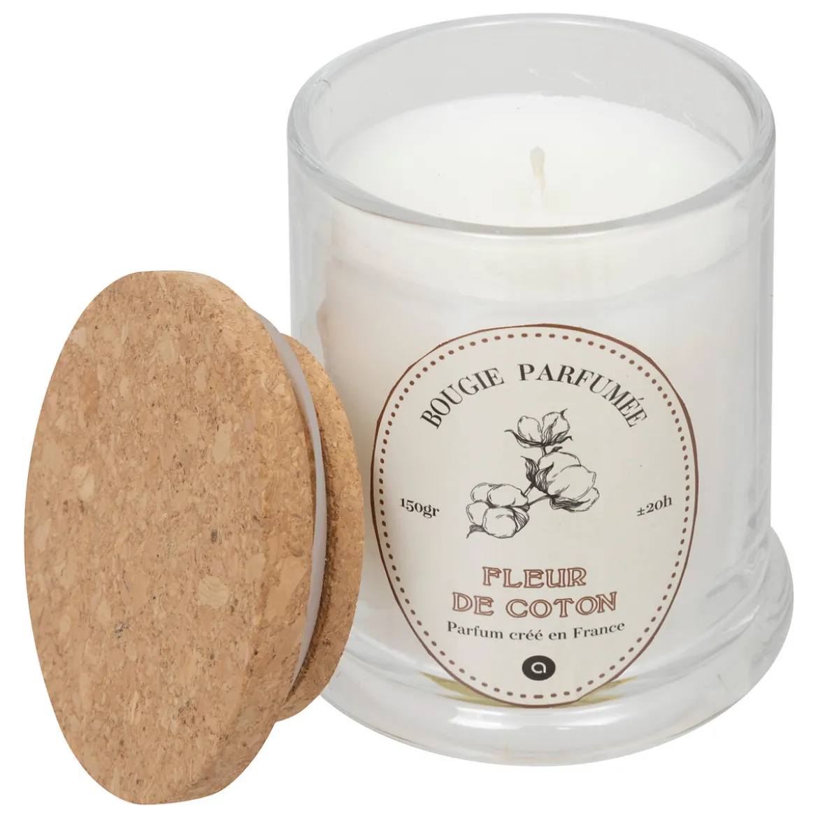 Vela perfumada HAPO flor de algodón 150gr