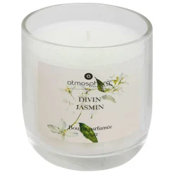 Vela Perfumada Jazmín Frasco De Vidrio 200g