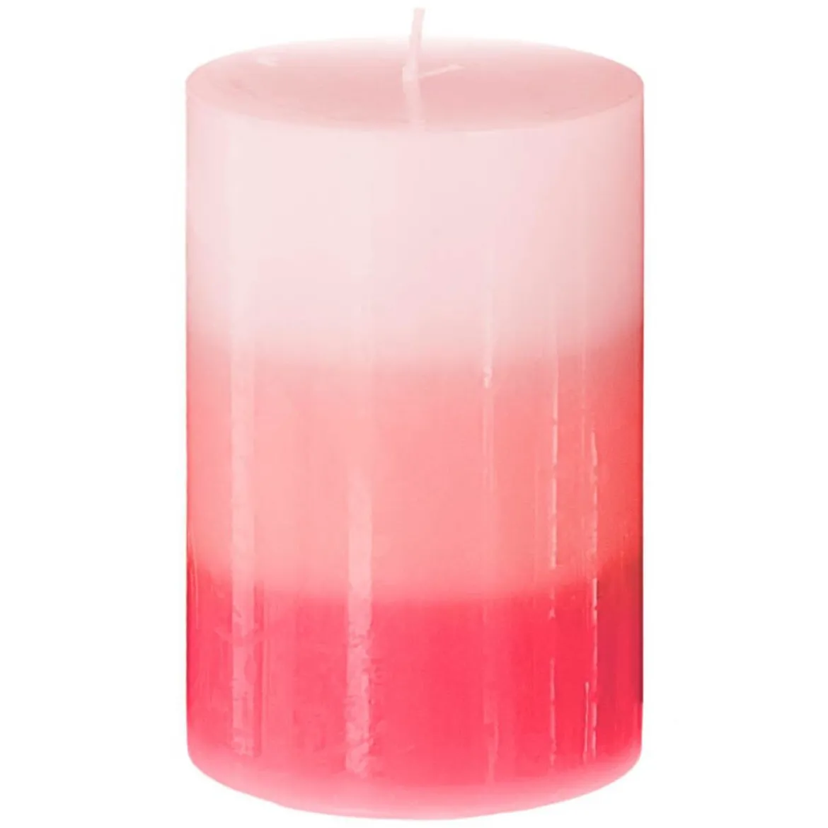 Vela Perfumada Tricolor Rosa 7x10Cm