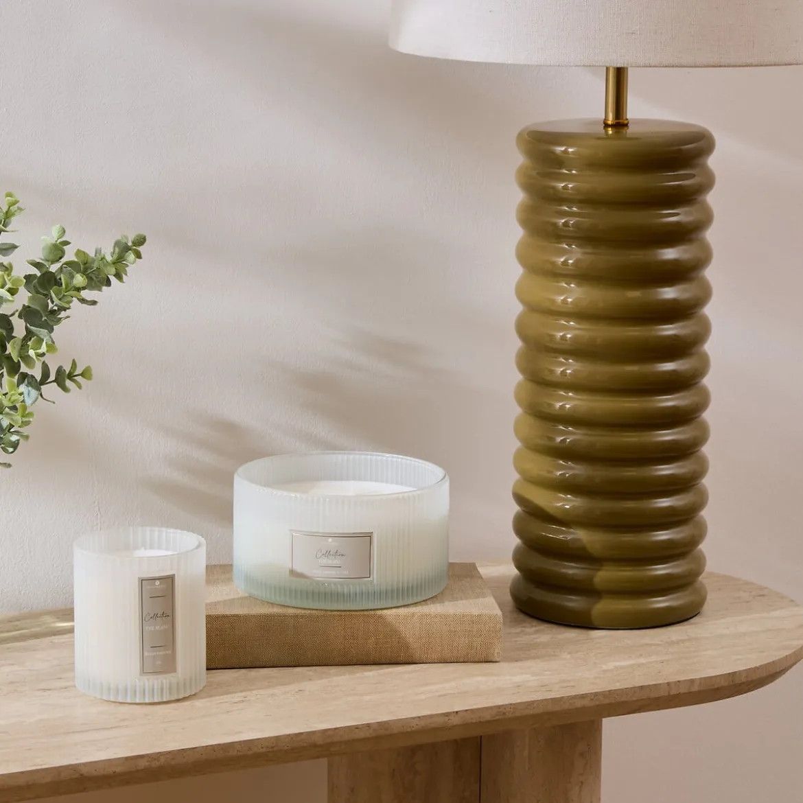 Vela perfumada vaso de vidrio ALBIE thé blanc