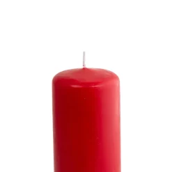 Vela Pilar Basic Roja 7.3x25Cm