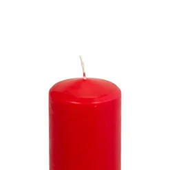 Vela Pilar Basic Roja 7.3x14Cm