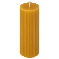 Vela Pilar Demi De Rayas Mostaza 14cm