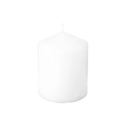 Vela Redonda Blanca 220G 7x9Cm
