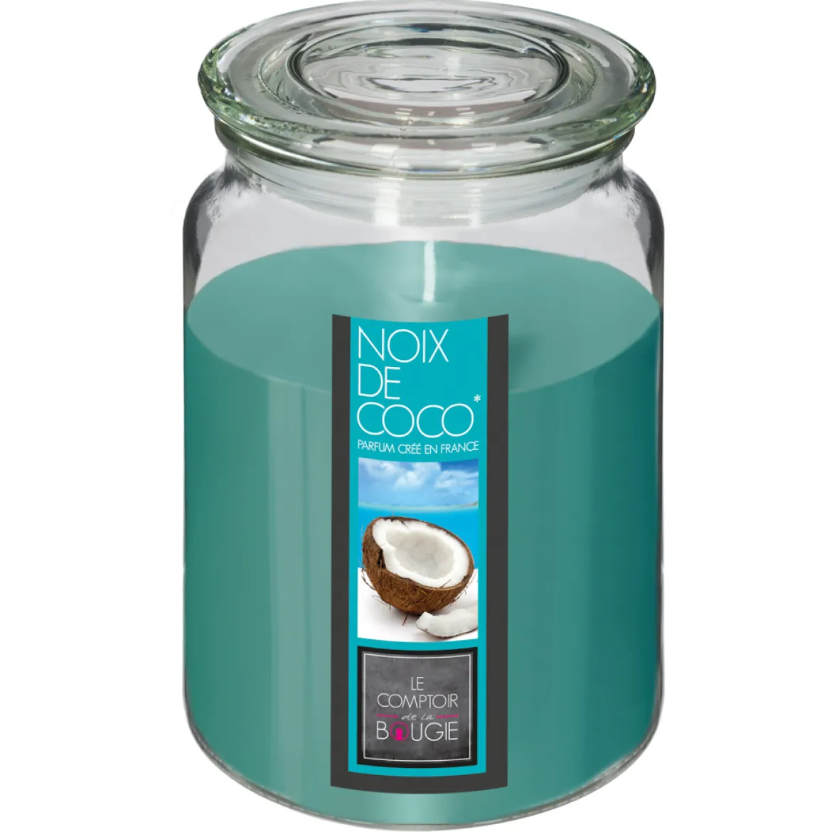 Vela Tarro C/Tapa Aroma Coco 510G