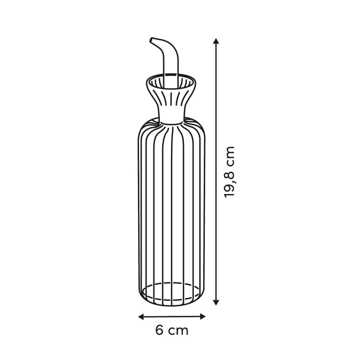 Vinagrera/Aceitera HARMONY de vidrio 0,25L