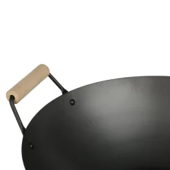 Wok C/Mango De Madera 35Cm