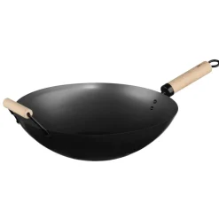 Wok C/Mango De Madera 35Cm