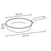 Wok TOSCANE de aluminio 28cm