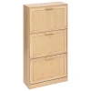 Zapatero con 3 cajones beige 113cm