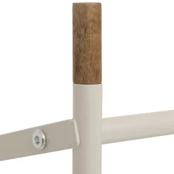 Zapatero extensible con 3 niveles beige de metal