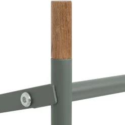 Zapatero extensible con 3 niveles verde de metal