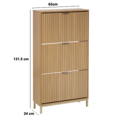 Zapatero TASSO beige de mdf
