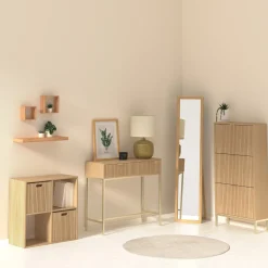 Zapatero TASSO beige de mdf